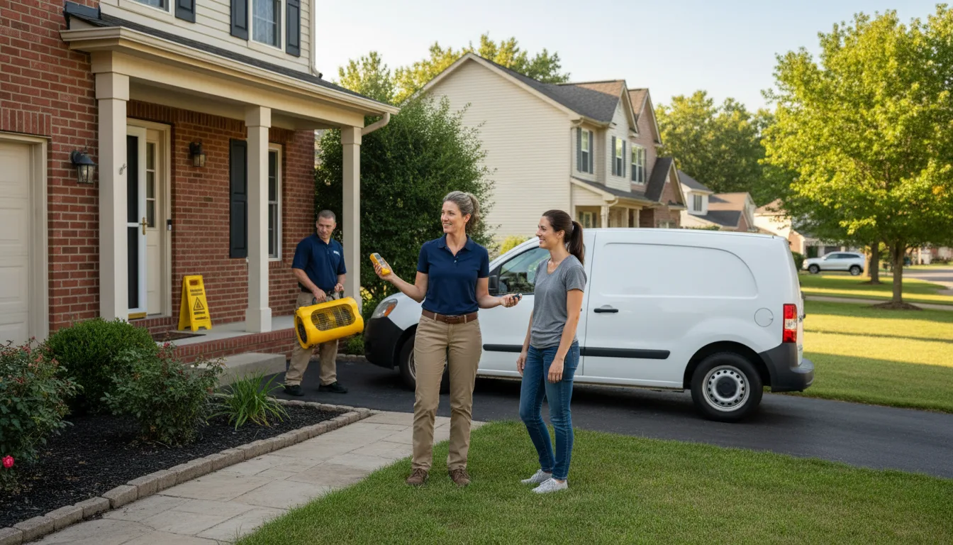 Residential water damage restoration in Weston, NE